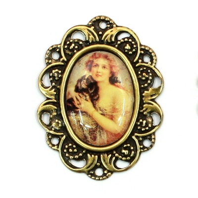 애견과 함께(명화까메오)