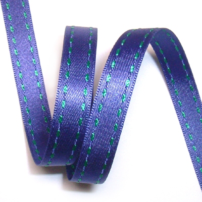 &lt;모쿠바&gt;9mm공단스티치(보라/옥색)