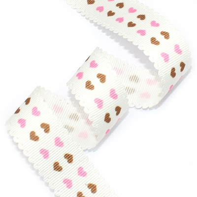 두줄하트/핑크코코아(초음파리본)