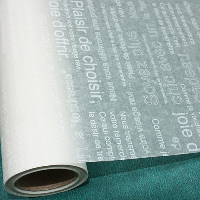 흰색/흰색 영문(왁스지)