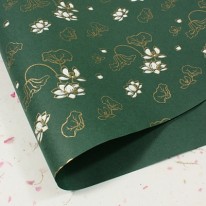 수박색/연꽃(무늬한지)