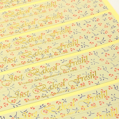 긴사각 Just Baked fresh(스티커)S-38