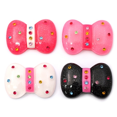 칼라큐빅 리본 플라스틱장식(한개)C5-12