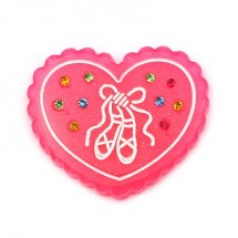 체리/칼라큐빅 하트발레 PL장식(한개)C4-11