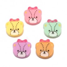 얼굴 스티치곰 PL장식(한개)E5-12