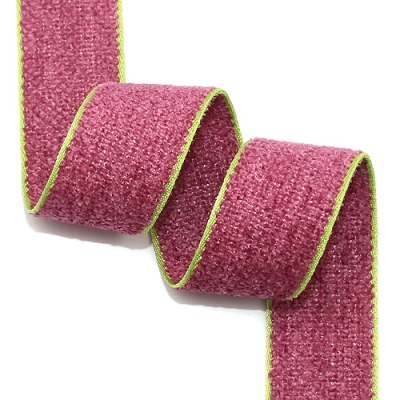 와인/연두 샤넬리본(자카드)-06a