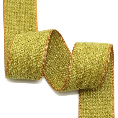 카키/연갈색 샤넬리본(자카드)-06a