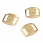 패션 라운드사각 버클/골드(금속장식)