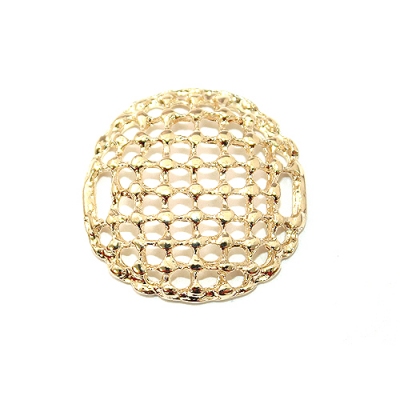 원형 벌집 데코/골드(금속장식)