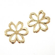 바람꽃 데코/골드(금속장식)