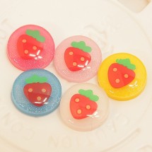 미니 딸기(플라스틱장식)D4-3