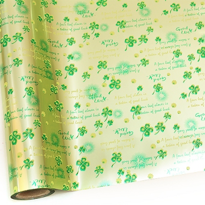 그린/네잎클로버(½롤증착지)