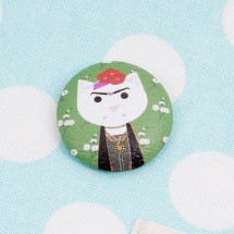 초록/고양이(싸개단추)