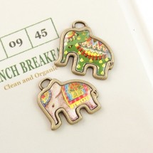 인도코끼리 펜던트/신주(금속장식)