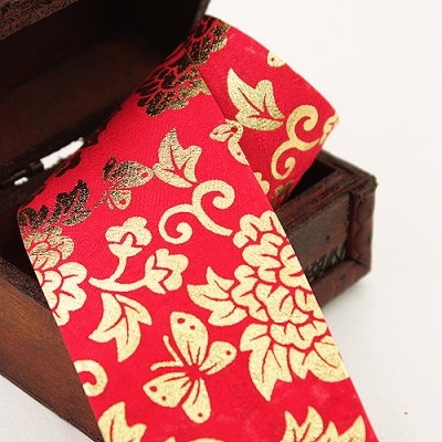 빨강/궁중금박(원단리본)