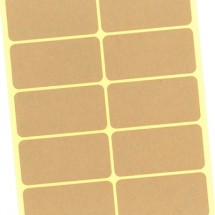 크라프트 납작사각(스티커)