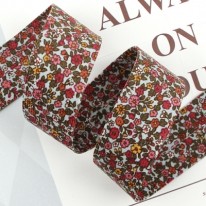 하늘/빨강 골덴큐티플라워(원단리본)