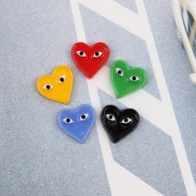 (小)두눈하트(플라스틱장식)D5-7