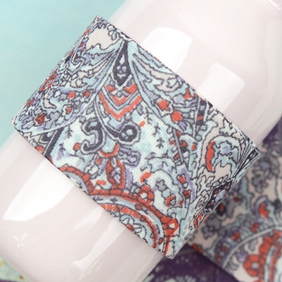 흰색/썸머 페이즐리(원단리본)