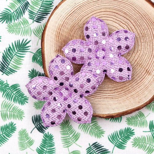 연보라색/스팽글 오겹꽃(초음파장식)