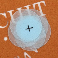 하늘/망사 접시꽃(원단장식)