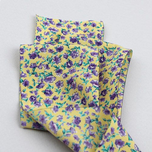 연노랑색/스위트플라워(원단리본)