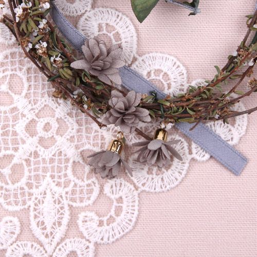 모카색/꽃잎타슬