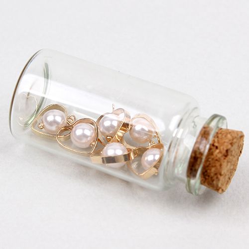 금속하트테두리 볼고리진주(금속장식)