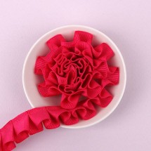 체리핑크/카네이션골직(맞주름레이스)