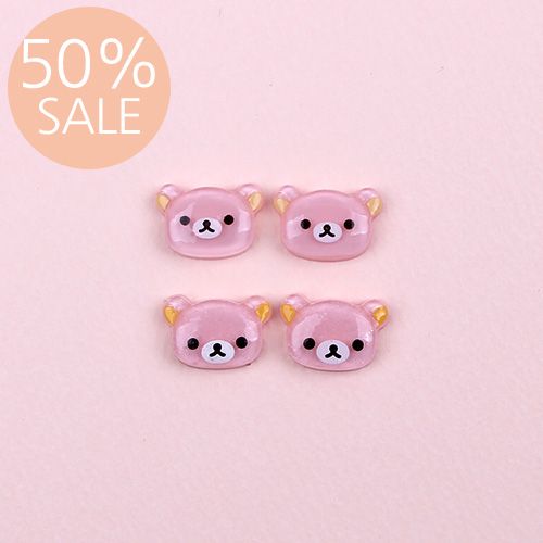 [50%할인]小/리락쿠마얼굴(플라스틱장식)C5-8