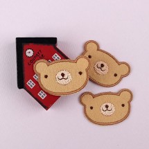 (大)/납작곰돌이(자수와펜)