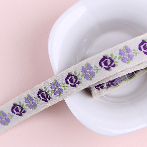 보라색연보라/로즈자수(자카드)